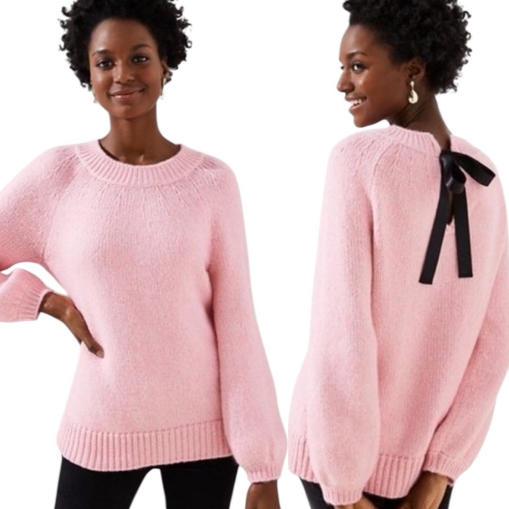 LOFT Bow Back Wool Blend Sweater
